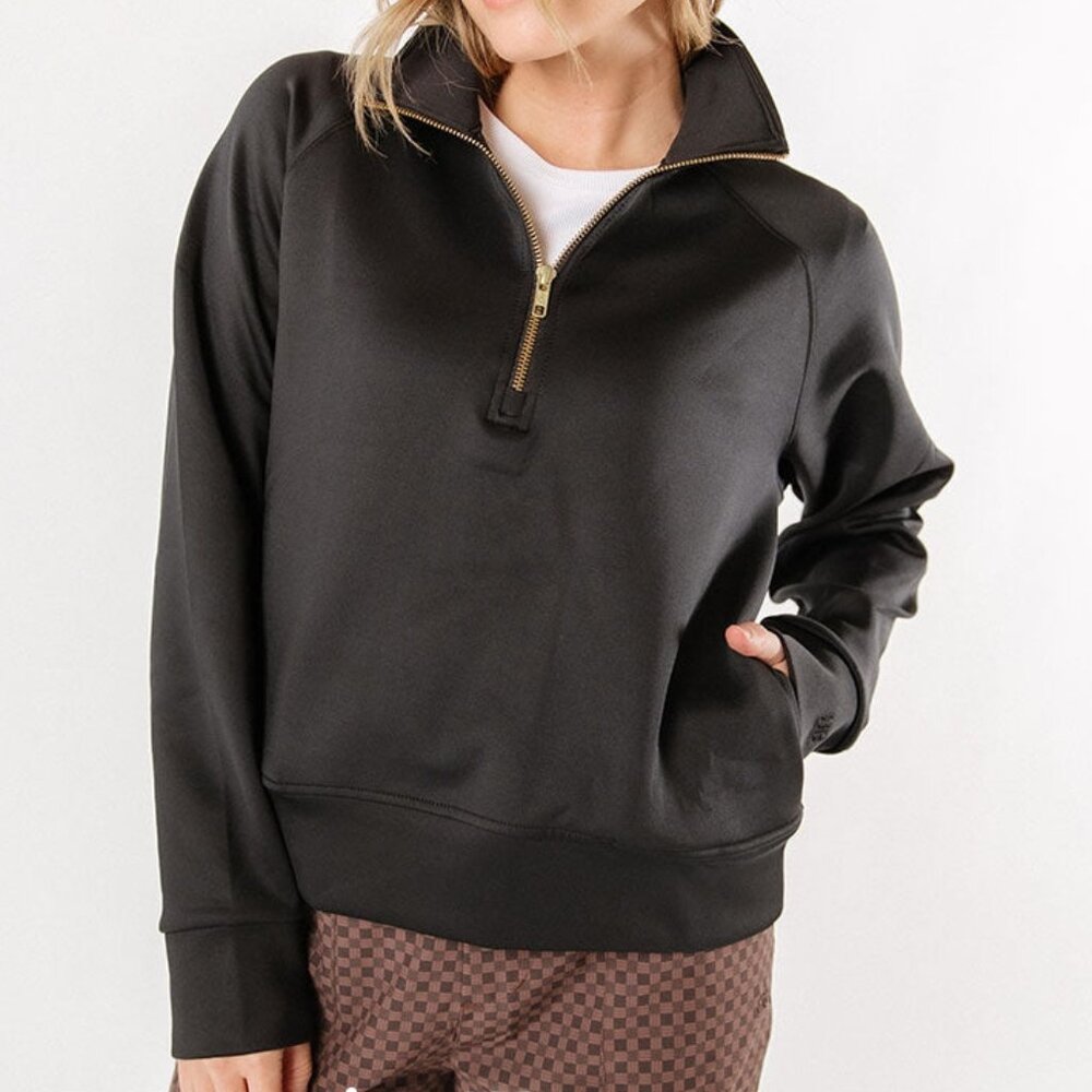 ALBION Oxford Zip-Up Oxford Zip-Up, Black Size small